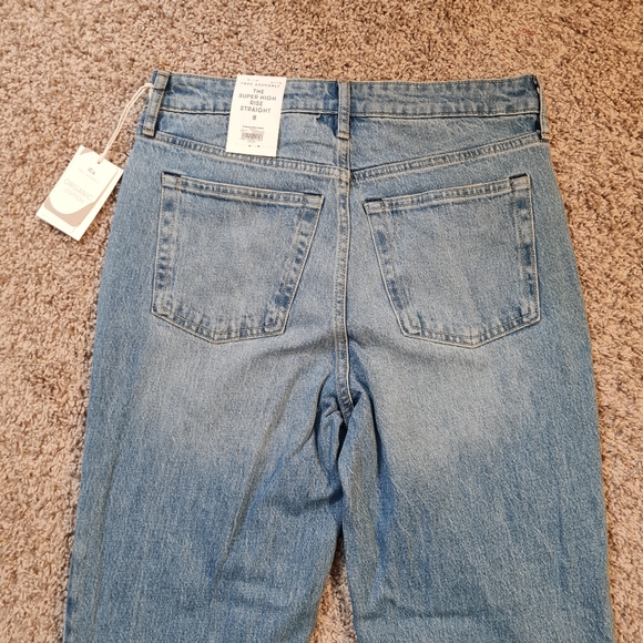 Free Assembly The Super High Rise Straight, Jeans Sz 8 - Picture 5 of 8